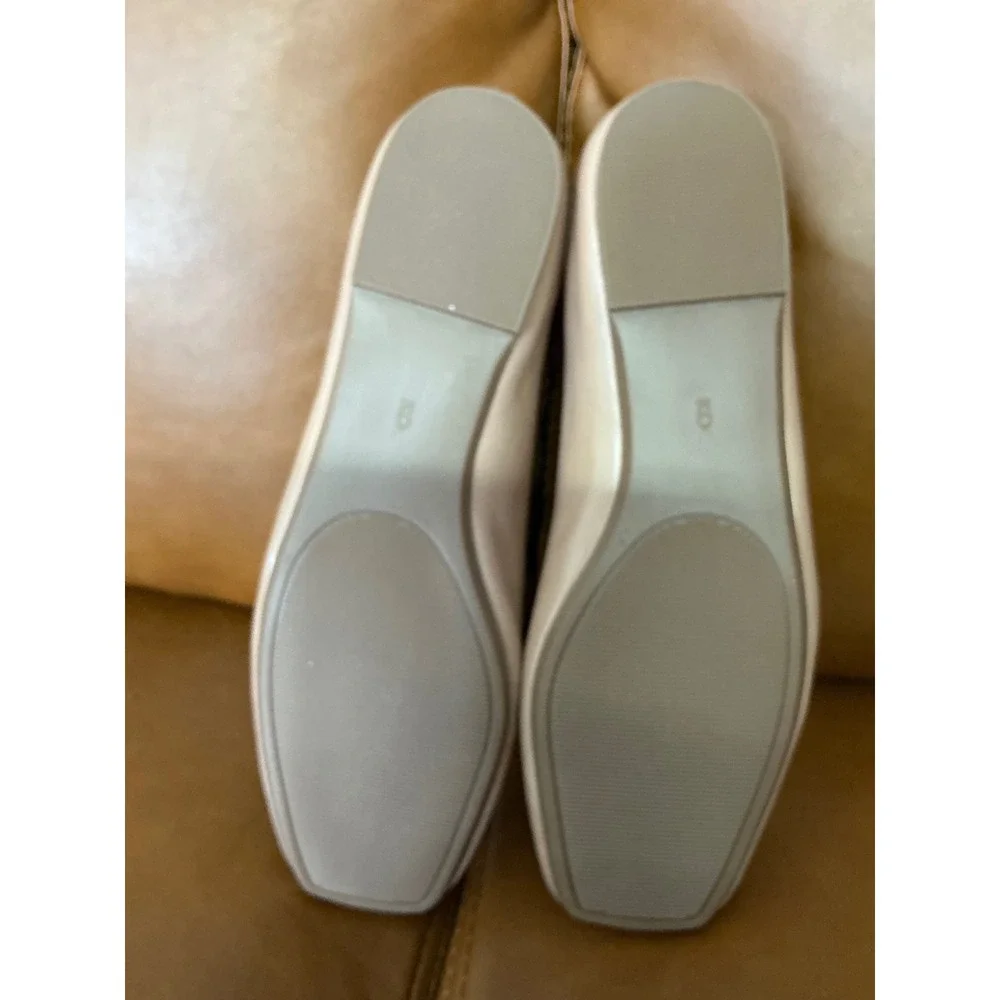 Journee Zimia Flats Womens 9 Tan Square Toe Buckle Comfort Foam